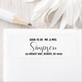 日付の保存差出人住所 ラベル (インサイチュ)