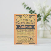 日付の保存懇親会デザイン 案内ポストカード (スタンド正面)