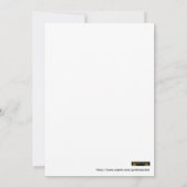 日付の保存招待状のスクロールの告知 招待状 (裏面)