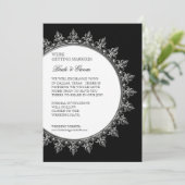 日付の保存招待状クラシックバロック旋回サークル 招待状 (スタンド正面)