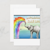 日付の保存招待状ゾウと聖なる書物、 経典 セーブザデート (正面/裏面)