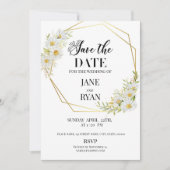 日付の保存招待状テンプレート 招待状 (正面)