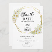 日付の保存招待状テンプレート 招待状 (正面/裏面)