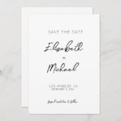 日付の保存招待状テンプレート 招待状 (正面/裏面)