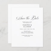 日付の保存招待状 (正面/裏面)