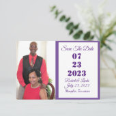 日付の保存招待状 セーブザデート (スタンド正面)