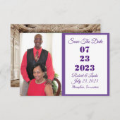 日付の保存招待状 セーブザデート (正面/裏面)