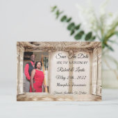 日付の保存招待状 セーブザデート (スタンド正面)