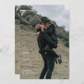 日付の保存招待状 招待状 (正面/裏面)