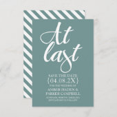 日付の保存招待状 |最後 セーブザデート (正面/裏面)