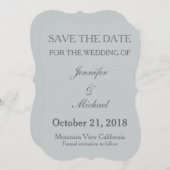 日付の保存結婚式招待状 セーブザデート (正面/裏面)