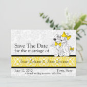 日付の保存結婚式招待状 セーブザデート (スタンド正面)