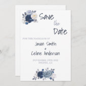 日付の保存結婚式招待状 招待状 (正面/裏面)