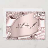 日付の保存花模様バラ3Dイニシャル セーブザデート (裏面)