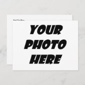 日付の保存誕生日PHOTO FRONT A02 案内ポストカード (正面/裏面)