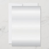 日付の保存金ゴールド大理石と白サテン セーブザデート (裏面)