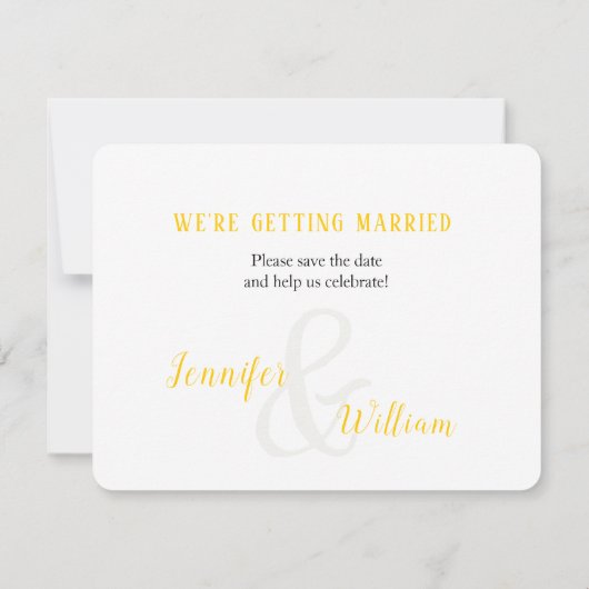 日付の保存、ひまわりパーソナライズされた花 招待状 (裏面)