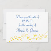 日付の保存 – ひまわり セーブザデート (裏面)