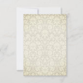 日付の保存 – アイボリー作成記念日 招待状 (裏面)