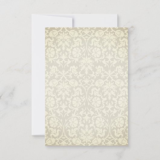 日付の保存 – アイボリー作成記念日 招待状 (裏面)