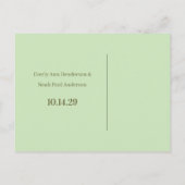 日付の保存 – エッジを使用したポップス 案内ポストカード (裏面)