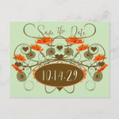 日付の保存 – エッジを使用したポップス 案内ポストカード (正面)