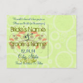 日付の保存 – エッジを使用したポップス 案内ポストカード (裏面)