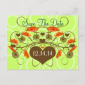 日付の保存 – エッジを使用したポップス 案内ポストカード (正面)