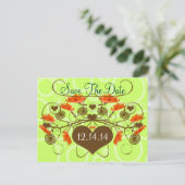 日付の保存 – エッジを使用したポップス 案内ポストカード (スタンド正面)