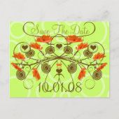 日付の保存 – エッジを使用したポップス 案内ポストカード (正面)