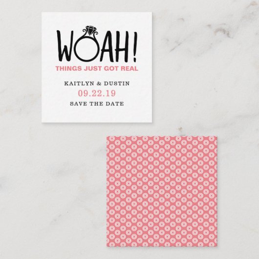 日付の保存 エンクロージャーカード (正面/裏面)