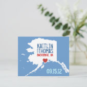 日付の保存 – カスタマイズ可能 – アラスカ セーブザデート (スタンド正面)