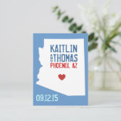 日付の保存 – カスタマイズ可能 – アリゾナ 案内ポストカード (スタンド正面)