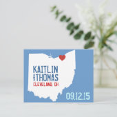 日付の保存 – カスタマイズ可能 – オハイオ 案内ポストカード (スタンド正面)