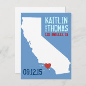 日付の保存 – カスタマイズ可能 – カリフォルニア 案内ポストカード (正面/裏面)