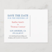 日付の保存 – カスタマイズ可能 – カリフォルニア 案内ポストカード (裏面)