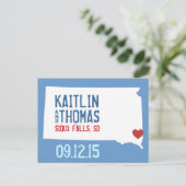 日付の保存 – カスタマイズ可能 – サウスダコタ 案内ポストカード (スタンド正面)