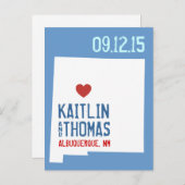 日付の保存 – カスタマイズ可能 – ニューメキシコ 案内ポストカード (正面/裏面)