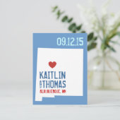 日付の保存 – カスタマイズ可能 – ニューメキシコ 案内ポストカード (スタンド正面)