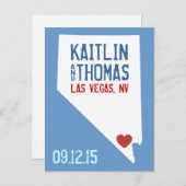 日付の保存 – カスタマイズ可能 – ネバダ 案内ポストカード (正面/裏面)