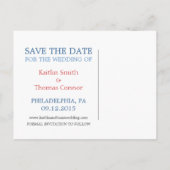 日付の保存 – カスタマイズ可能 – ペンシルベニア 案内ポストカード (裏面)