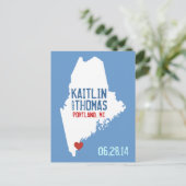 日付の保存 – カスタマイズ可能 – メイン 案内ポストカード (スタンド正面)