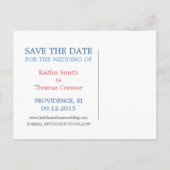 日付の保存 – カスタマイズ可能 – ロードアイランド 案内ポストカード (裏面)