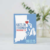 日付の保存 – カスタマイズ可能 – ロードアイランド 案内ポストカード (スタンド正面)