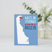 日付の保存 – カスタマイズ可能 – Delaware 案内ポストカード (スタンド正面)