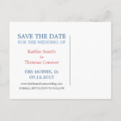 日付の保存 – カスタマイズ可能 – Iowa 案内ポストカード (裏面)