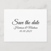 日付の保存、カスタマイズ文字の結婚発表 ポストカード (正面)