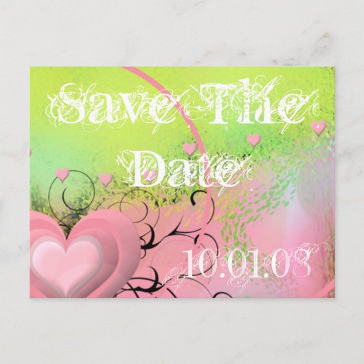 日付の保存 – カスタマイズ -  案内ポストカード (正面)