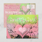 日付の保存 – カスタマイズ -  案内ポストカード (正面/裏面)