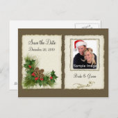 日付の保存 – クリスマスフォトポストカード 案内ポストカード (正面/裏面)